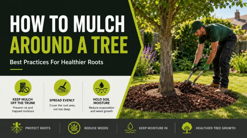 Mulch Around a Tree